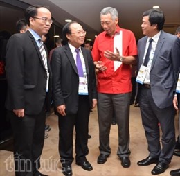 Đồng chí Hoàng Tuấn Anh tiếp kiến Tổng thống và Thủ tướng Singapore